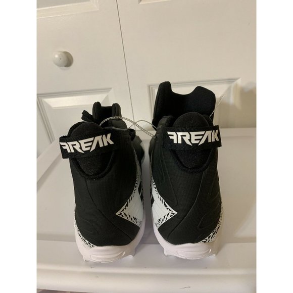New ADIDAS Men’s Sz 16 Football Cleats White Black CLU 600001 Freak High‎ main image 5